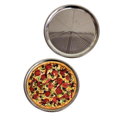 Delikli Çelik Pizza Ve Lahmacun Tepsisi Orta Boy -32  cm