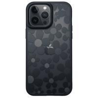iPhone 16 Pro Max Çiçekli Kılıf Bağlama Aparatlı Siyah